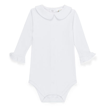 Valentines Girls Peter Pan Collar Shirt and Bodysuit