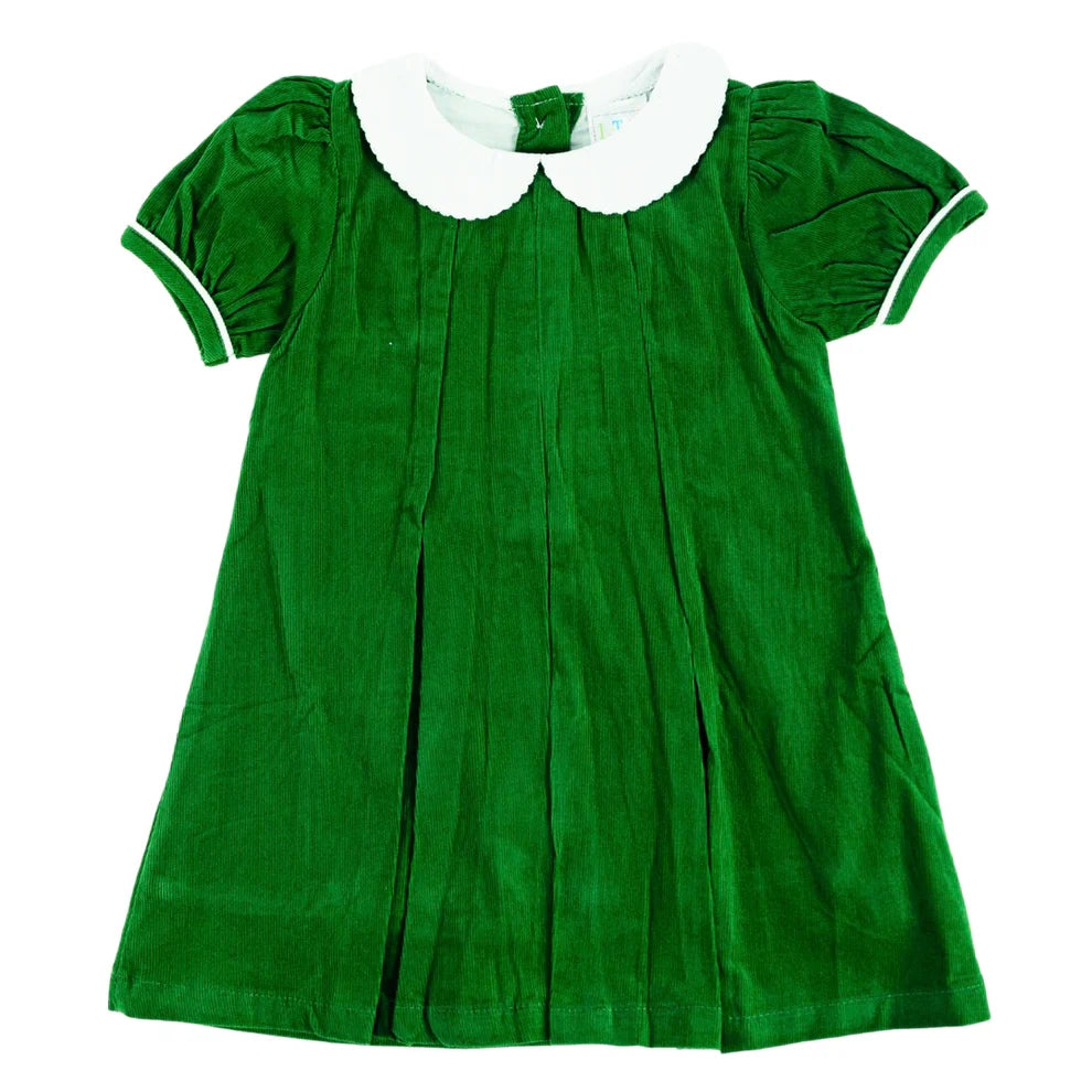 Christmas Corduroy Pleated Dress