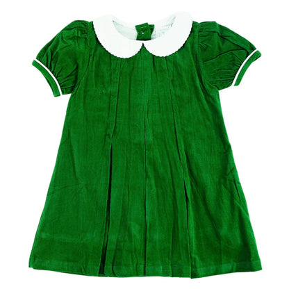 Christmas Corduroy Pleated Dress