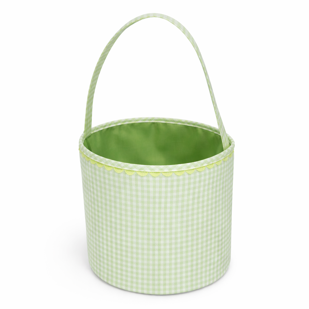 Gingham and Ric Rac Easter Basket