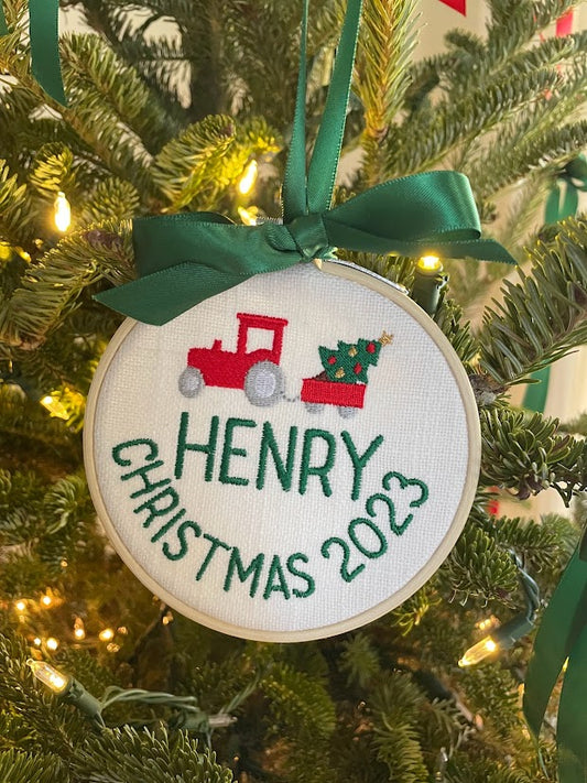 Hoop Christmas Ornament