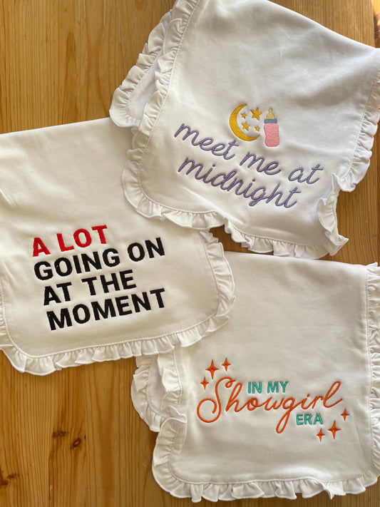 Swiftie Burp Cloths