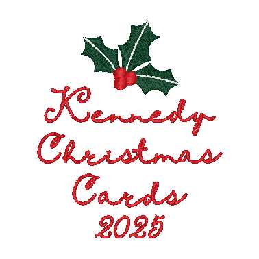 Linen Christmas Card Album Book