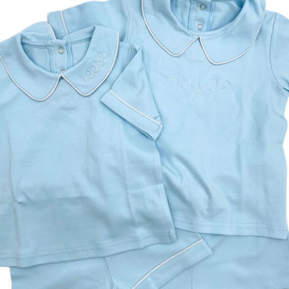 Piping Collared Short Set