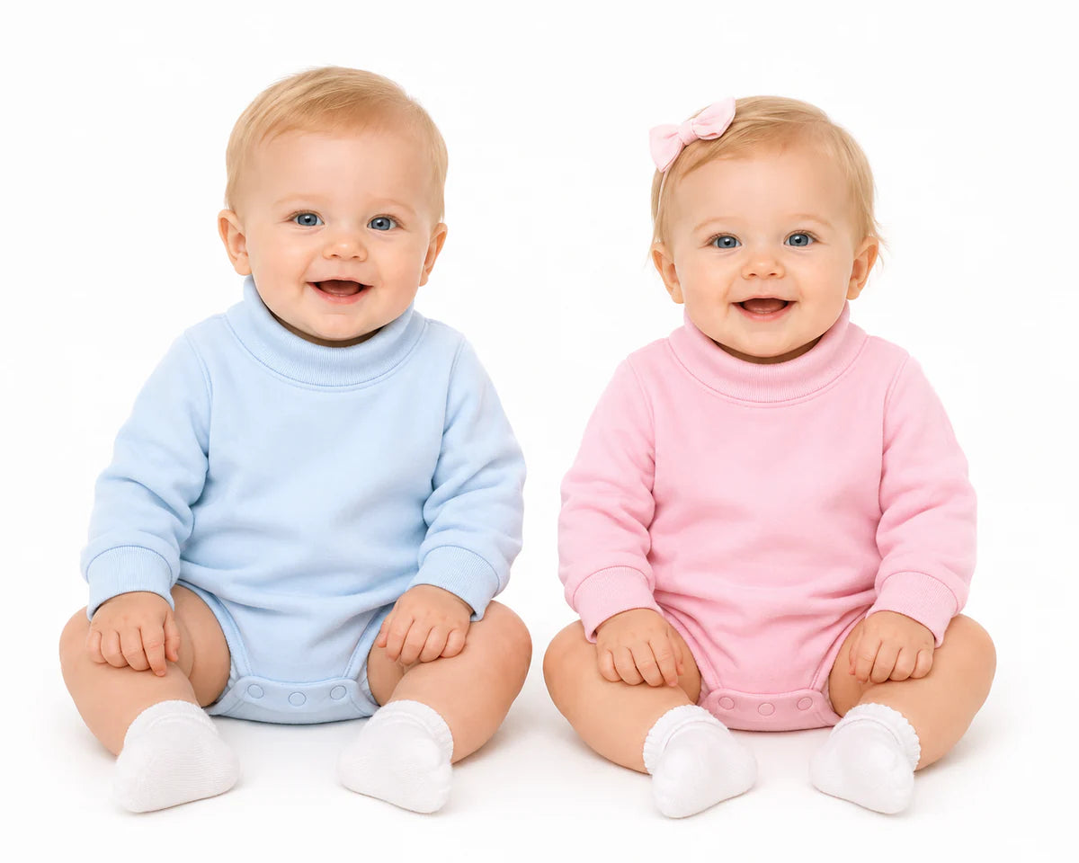 Pre- Order :  Baby Mock Neck Sweatshirt Bubble - September TAT