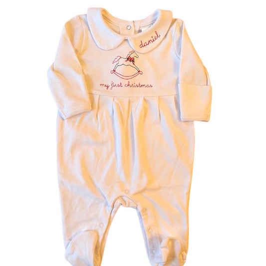 My First Christmas Collared Footie