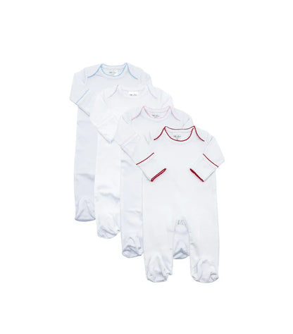 Valentines Picot Trim Proper Footie