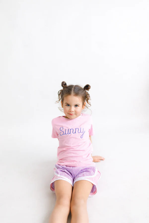 *Mid May Pre-Order* Pink and Purple Seersucker Shorts