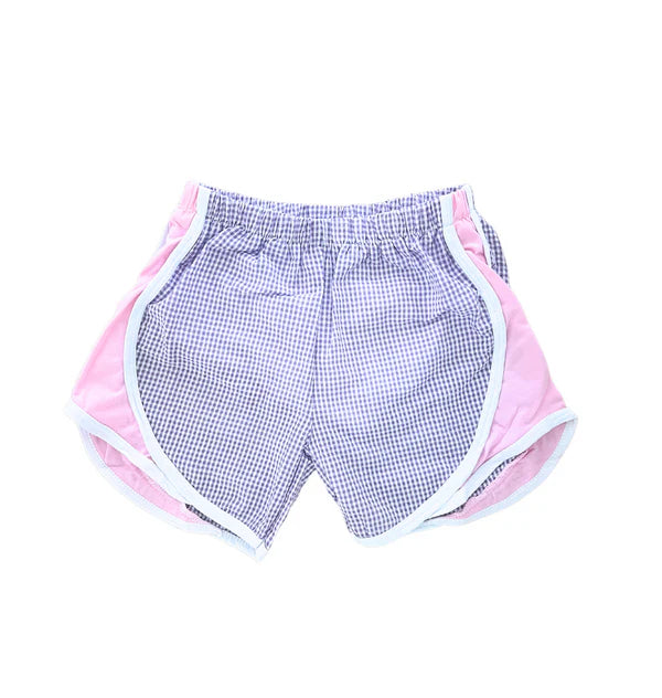 *Mid May Pre-Order* Pink and Purple Seersucker Shorts