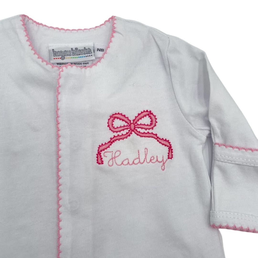 Custom Picot Trim Footie