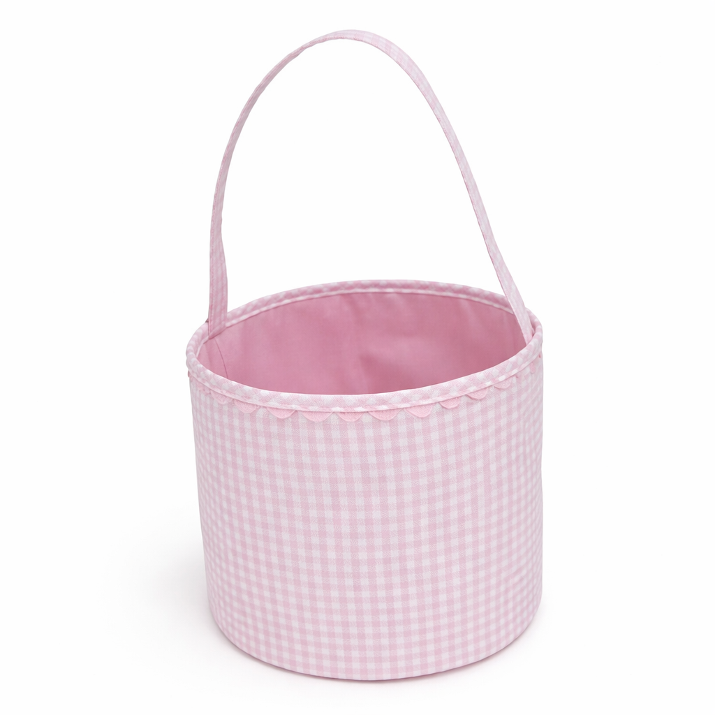 Gingham and Ric Rac Easter Basket