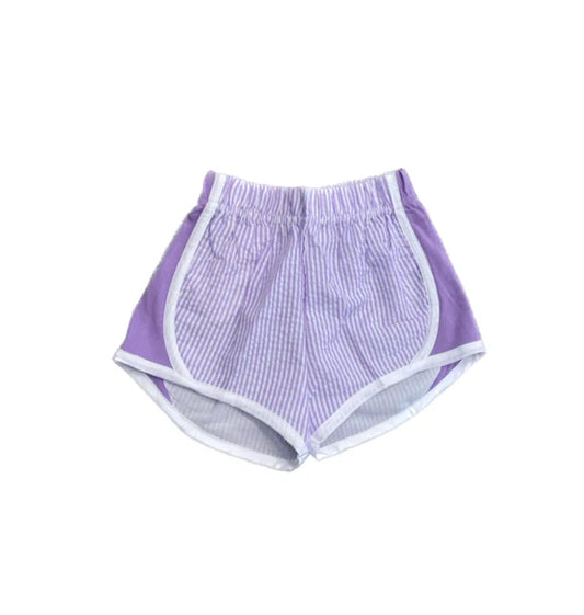 *Mid May Pre-Order* Purple Seersucker Shorts