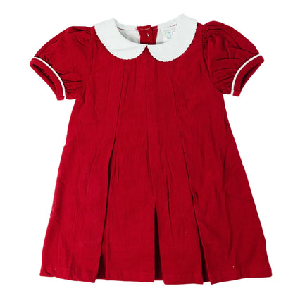 Christmas Corduroy Pleated Dress