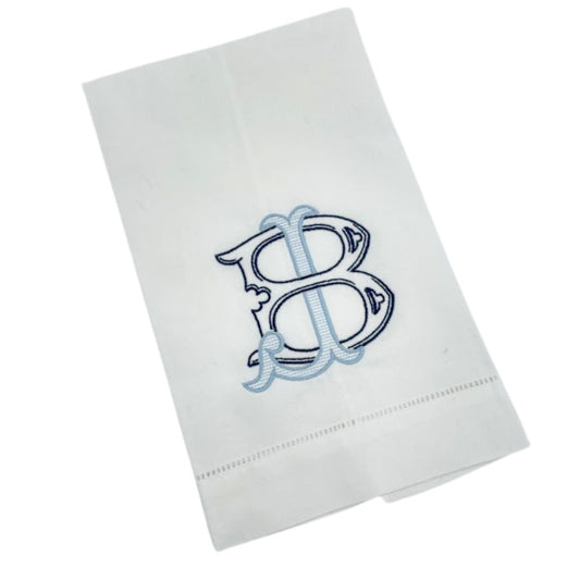 Hemstitch Kitchen Towel - Antique Chic Monogram