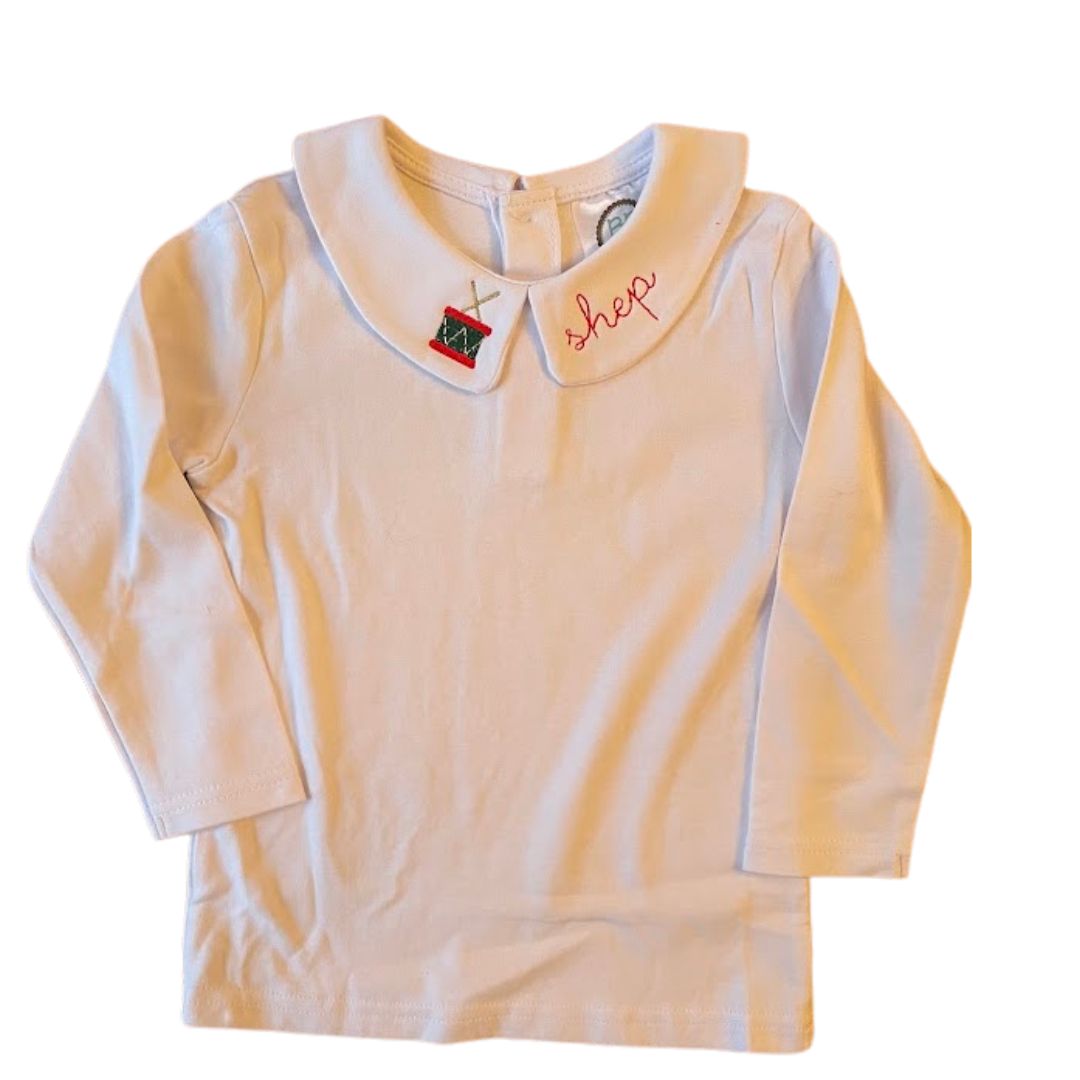 Christmas Boys Peter Pan Collar Shirt and Bodysuits