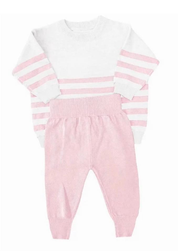 Striped Organic Cotton Knit Set *November TAT*
