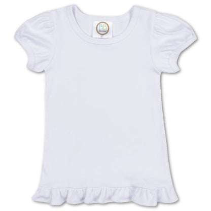 Custom Ruffle Short Sleeve Shirt