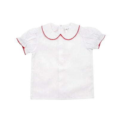 Valentines Picot Trim Woven Shirt