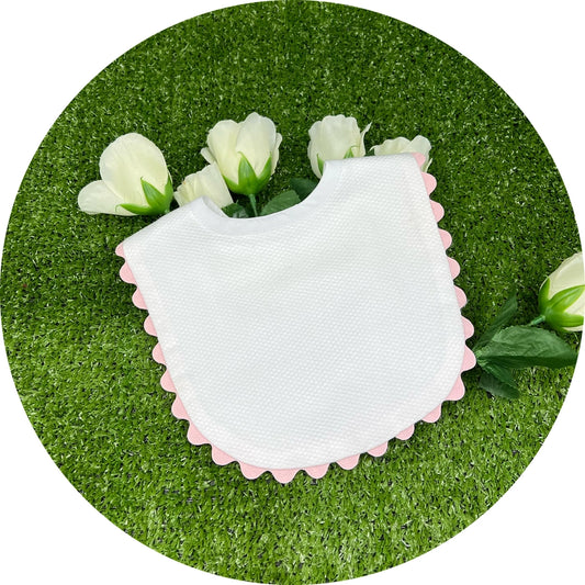 Custom Pique Ric Rac Baby Bib
