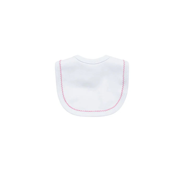 Valentines Picot Trim Bib