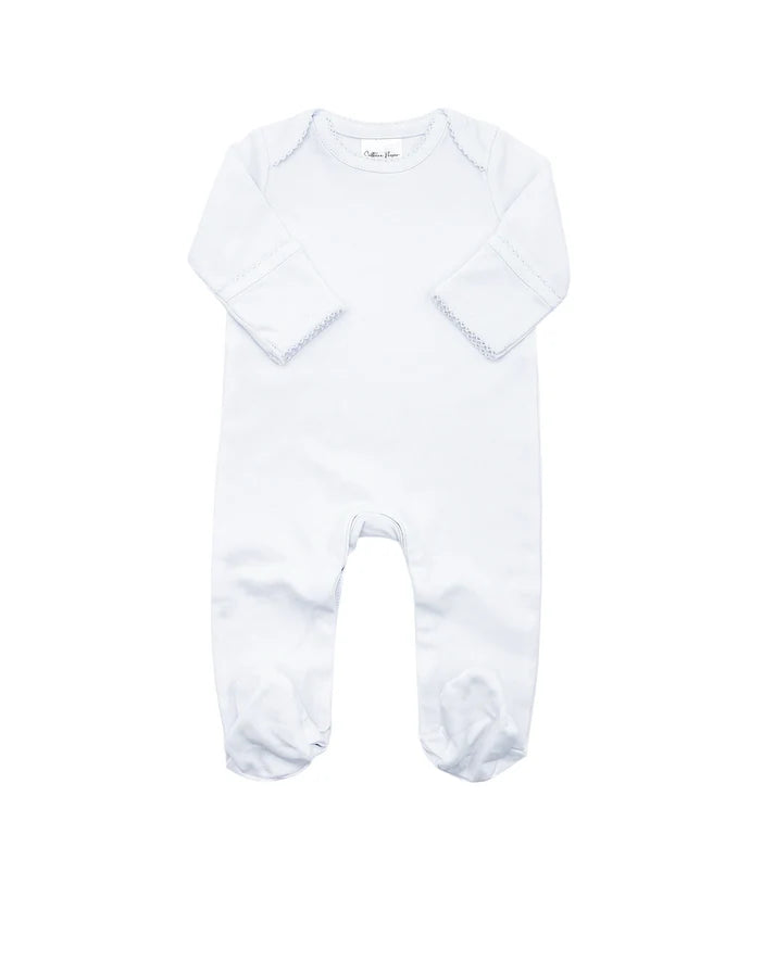 Valentines Picot Trim Proper Footie