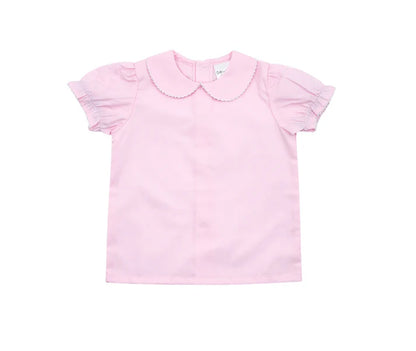 Valentines Picot Trim Woven Shirt