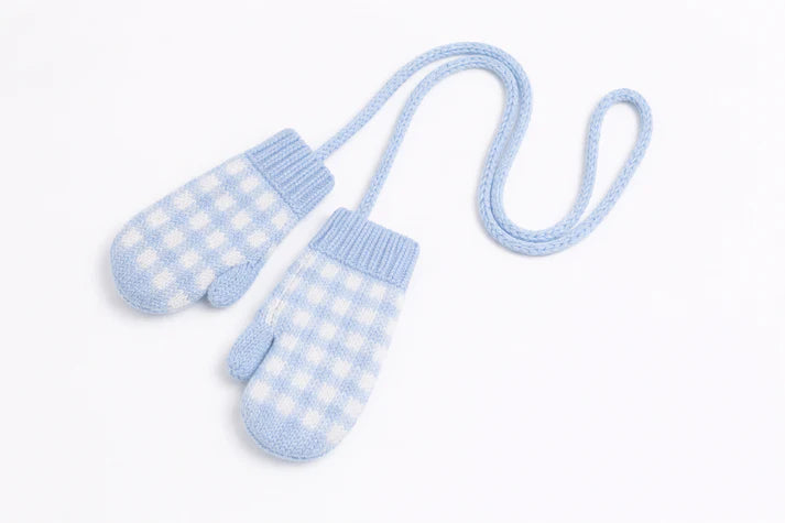Gingham Mittens - OCTOBER TAT