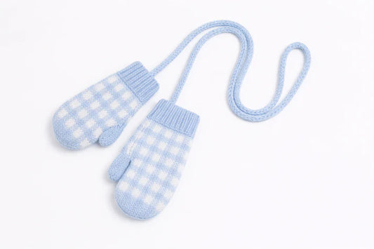 Gingham Mittens - OCTOBER TAT
