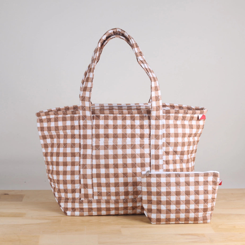 *pre-Order* Quilted Oversized Lightweight Bag with Zip Closure