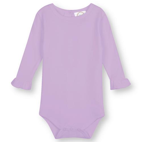 Valentines Girls Long Sleeve Ruffle Onesie