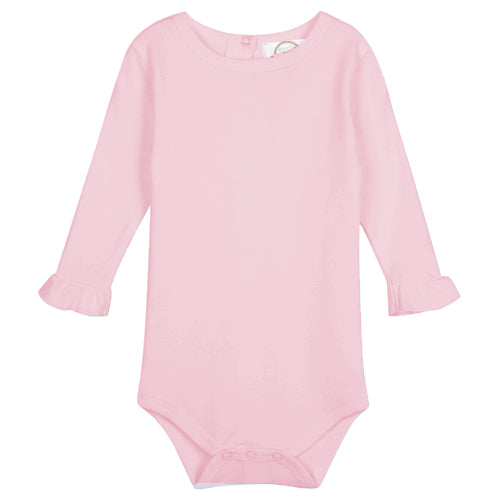 Valentines Girls Long Sleeve Ruffle Onesie