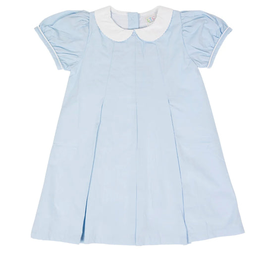 Pleated Peter Pan Collared Dress