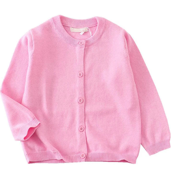 Crew Neck Cardigan Sweater - OCTOBER TAT