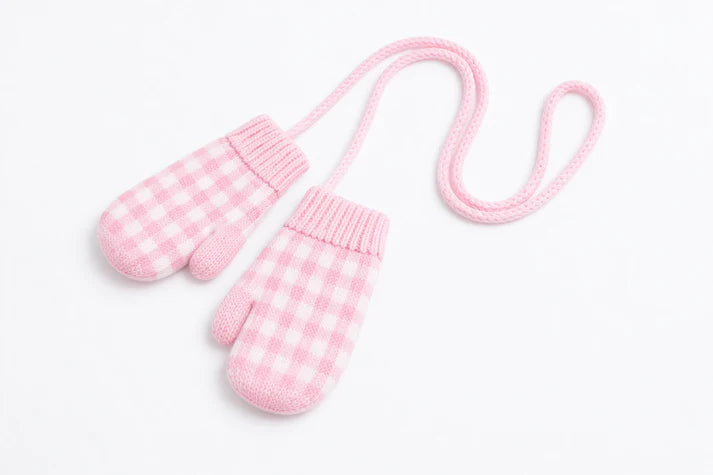 Gingham Mittens - OCTOBER TAT