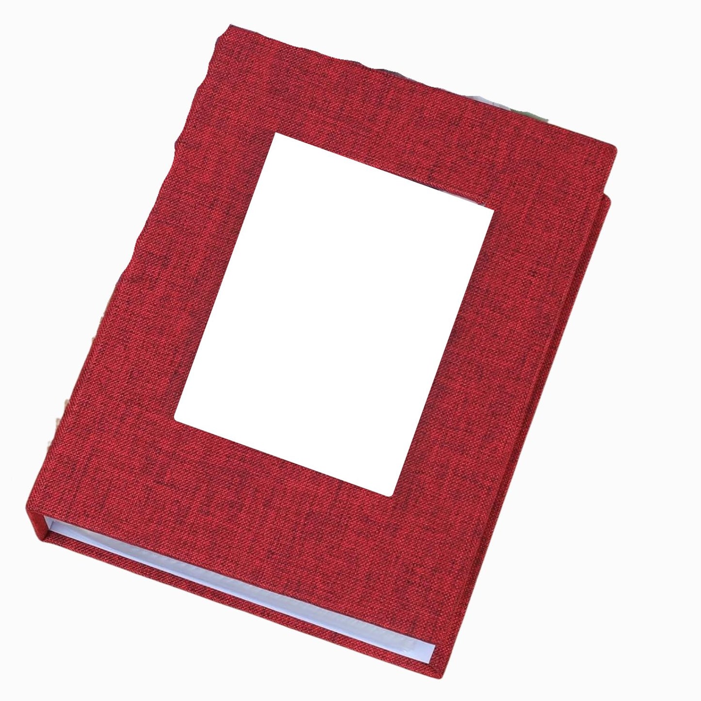 Linen Christmas Card Album Book