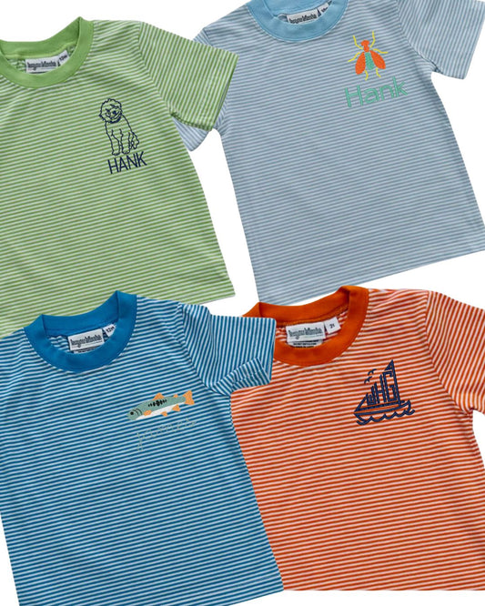 Knit Stripe T- Shirt