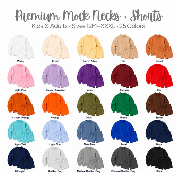 Pre-Order: Adult Mock Neck Sweatshirt - NOVEMBER TAT