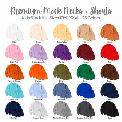 Pre- Order : Kids Mock Neck Sweatshirt - NOVEMBER TAT