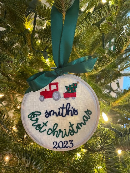 Hoop Christmas Ornament